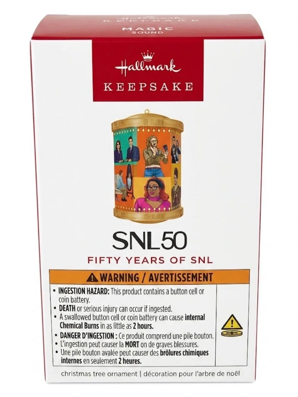 Hallmark Keepsake SNL 50 Fifty Years of SNL Magic Sound Motion Ornament